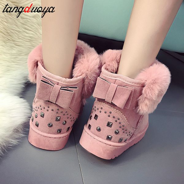 snow boots women winter boots ankle shoes warm footwear shoes woman winter rivets bow ankle for women schoenen vrouw, Black
snow boots women winter boots ankle shoes warm footwear shoes woman winter rivets bow ankle for women schoenen vrouw, Black