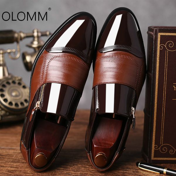 2019 new large size business dress shoes pointed toe men shoes casual zapatos de hombre mens dress formal, Black
2019 new large size business dress shoes pointed toe men shoes casual zapatos de hombre mens dress formal, Black