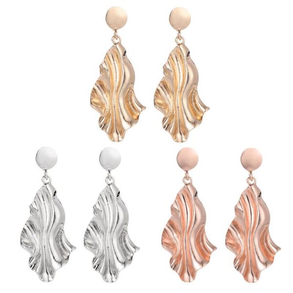 2019 new jocestyle exaggerated geometric irregular leaf drop european alloy earrings for women party jewelry gifts, Silver
2019 new jocestyle exaggerated geometric irregular leaf drop european alloy earrings for women party jewelry gifts, Silver