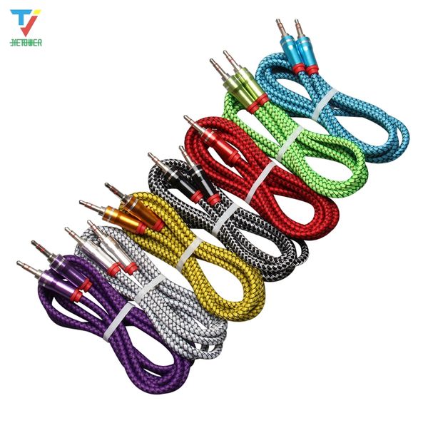 100pcs/lot audio jack 3.5 mm male to male 1m leather weaving audio line audio aux cable for iphone car headphone speaker wire line aux cord
100pcs/lot audio jack 3.5 mm male to male 1m leather weaving audio line audio aux cable for iphone car headphone speaker wire line aux cord