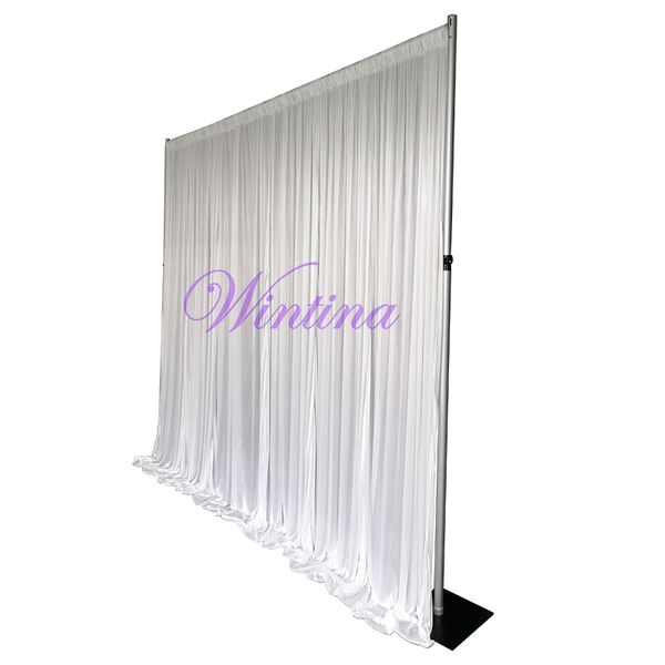 wintina panel 10ft by 10ft backdrop white curtain pipe and drape adjustable size aluminum frame
wintina panel 10ft by 10ft backdrop white curtain pipe and drape adjustable size aluminum frame