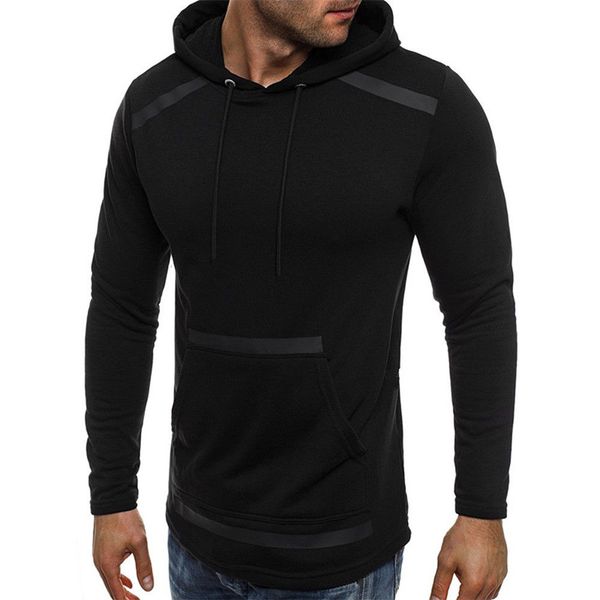 2018 new style fashion autumn men's slim fit long sleeve muscle hooded with hat pocket solid outwear, Black
2018 new style fashion autumn men's slim fit long sleeve muscle hooded with hat pocket solid outwear, Black