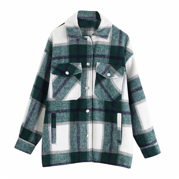 wool jacket women plaid jacket overcoat streetwear color block ladies vintage autumn casual loose shirt 2020, Black;brown
wool jacket women plaid jacket overcoat streetwear color block ladies vintage autumn casual loose shirt 2020, Black;brown