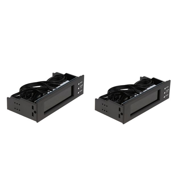 2 pieces 5.25 inch 3 fans speed controller for pc computer cooling fan w/ lcd display
2 pieces 5.25 inch 3 fans speed controller for pc computer cooling fan w/ lcd display