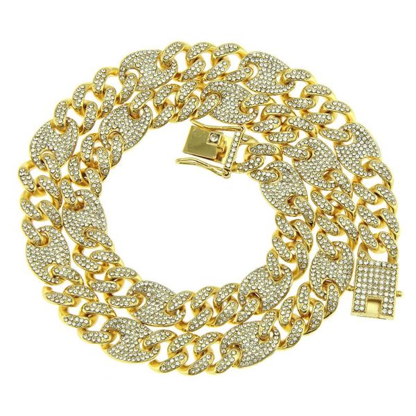 13mm gold color bling cz coffee bean link chain necklace charm pig nose iced out chain necklaces for men rock hip hop jewelry, Silver
13mm gold color bling cz coffee bean link chain necklace charm pig nose iced out chain necklaces for men rock hip hop jewelry, Silver