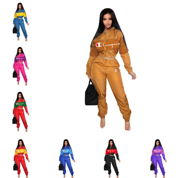 women champions sun-proof clothing suit long sleeve zip crop jacket + pants trousers 2 piece set outfits letter print t shirt tracksuit, White
women champions sun-proof clothing suit long sleeve zip crop jacket + pants trousers 2 piece set outfits letter print t shirt tracksuit, White