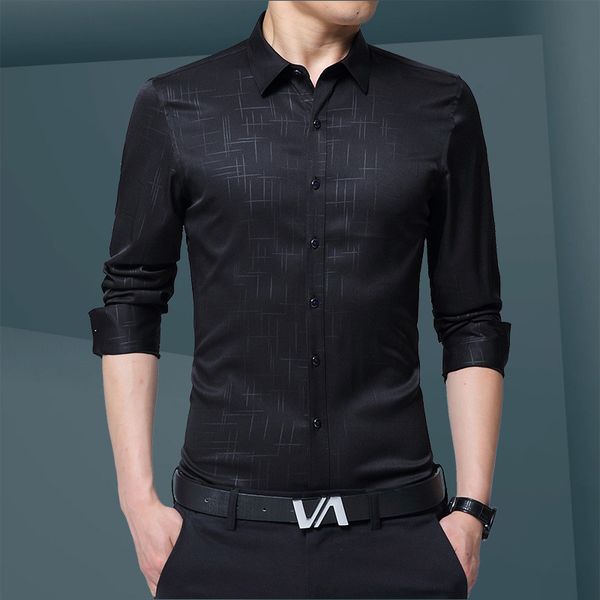 mrmt 2019 brand autumn men's shirts long-sleeved shirt for male pure cotton solid color handsome casual business shirt, White;black
mrmt 2019 brand autumn men's shirts long-sleeved shirt for male pure cotton solid color handsome casual business shirt, White;black