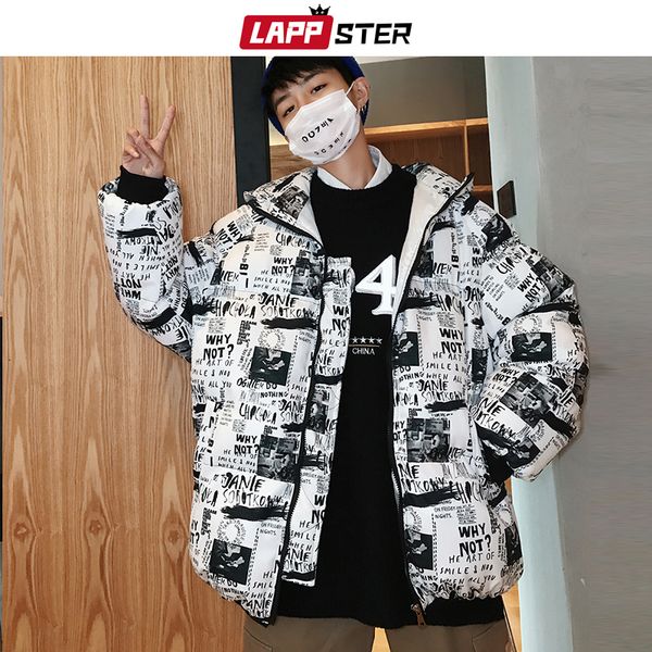 lappster winter jacket men japanese streetwear 2019 winter parka korean mens hooded jacket male hip hop thick puffer coat, Black
lappster winter jacket men japanese streetwear 2019 winter parka korean mens hooded jacket male hip hop thick puffer coat, Black