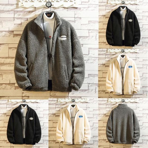 mens coat new fashion casual lamb cashmere loose zipper long sleeve keep warm coat woollen thick men's clothing wool jackets, Black;brown
mens coat new fashion casual lamb cashmere loose zipper long sleeve keep warm coat woollen thick men's clothing wool jackets, Black;brown