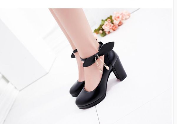 2020 spring and autumn with new style fashion high heel coarse heel round head bowknot waterproof table women's shoes@mqwbh712, Black
2020 spring and autumn with new style fashion high heel coarse heel round head bowknot waterproof table women's shoes@mqwbh712, Black