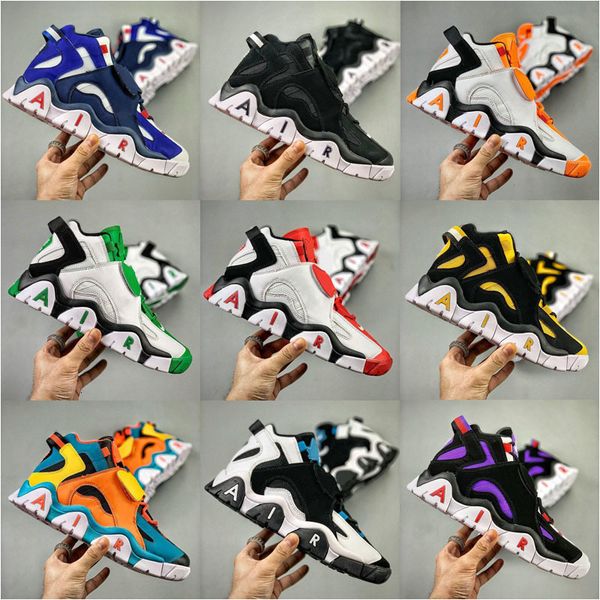 air barrage mid qs basketball shoes kids mens black white purple sneakers trainers sports zapatos