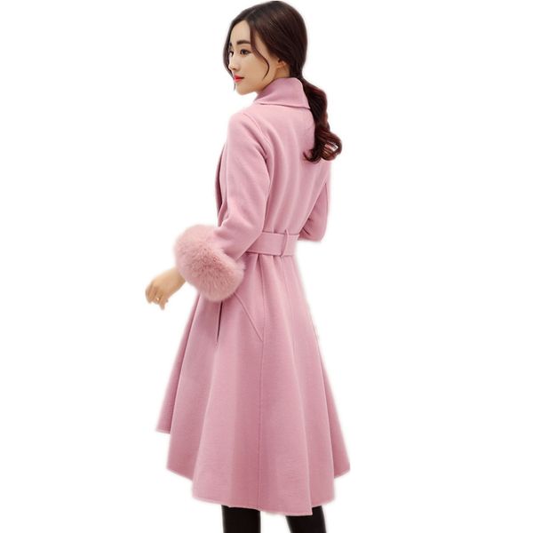 fashion new 2020 elegant lady warm long coat female fur wool overcoat autumn winter thickn wool women jacket feminino sun55, Black
fashion new 2020 elegant lady warm long coat female fur wool overcoat autumn winter thickn wool women jacket feminino sun55, Black