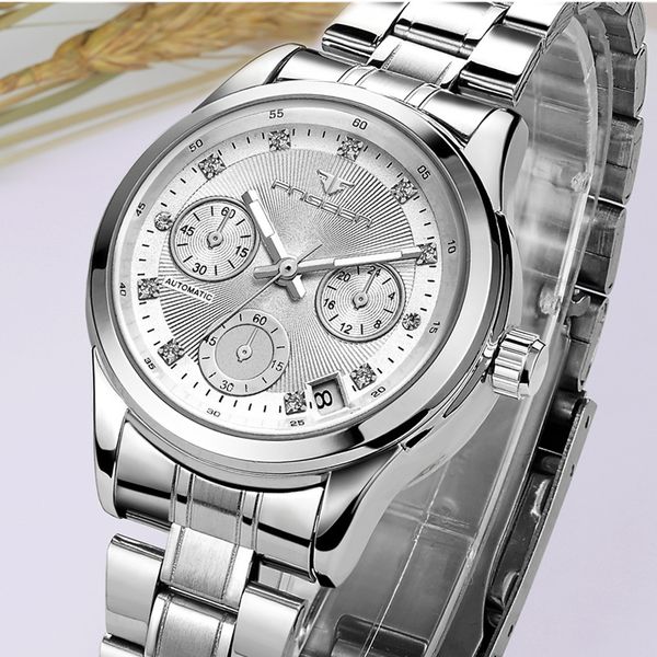 women's women's watches auto date automatic watch women watches fashion crystal ladies clock, Slivery;brown
women's women's watches auto date automatic watch women watches fashion crystal ladies clock, Slivery;brown