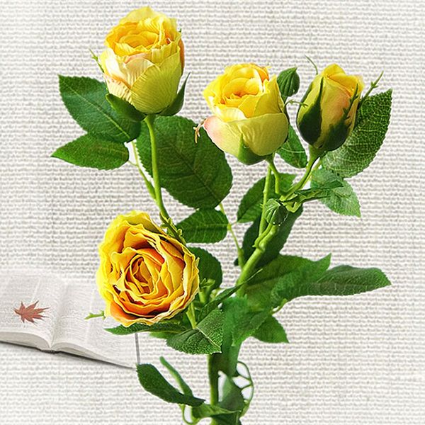 4 head artificial rose flowers silk fake flower bouquet european fall vivid fake leaf wedding party supply home decoration
4 head artificial rose flowers silk fake flower bouquet european fall vivid fake leaf wedding party supply home decoration