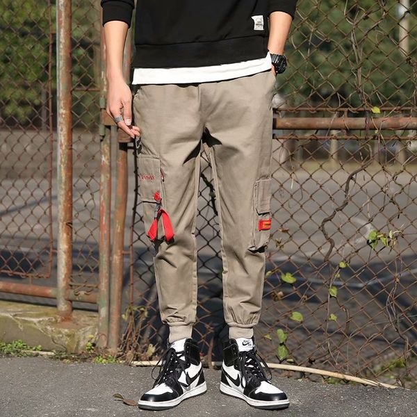 hip hop streetwear cargo pants men's casual splice joggers trousers sweatpants lace-up fashion pant pantalones hombre, Black
hip hop streetwear cargo pants men's casual splice joggers trousers sweatpants lace-up fashion pant pantalones hombre, Black