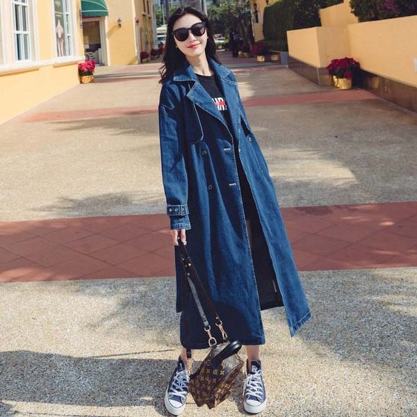 long coats solid designer wind breaker office lady denim trench for women full sleeve double breasted european trench, Tan;black
long coats solid designer wind breaker office lady denim trench for women full sleeve double breasted european trench, Tan;black