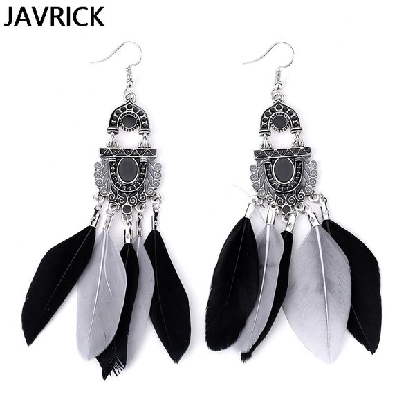 vintage women's bohemian feather tassel dangle drop dangling earrings jewelry, Silver
vintage women's bohemian feather tassel dangle drop dangling earrings jewelry, Silver
