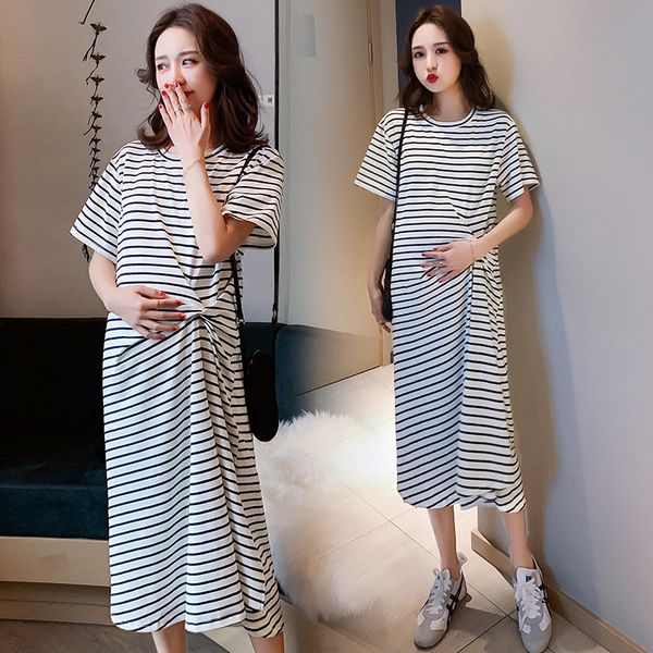 summer casual striped maternity long dress maternity dresses short sleeve loose clothes for pregnant women pregnancy clothing, White
summer casual striped maternity long dress maternity dresses short sleeve loose clothes for pregnant women pregnancy clothing, White