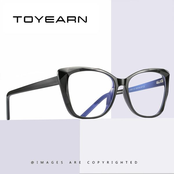 anti blue rays computer tr90 oversized cat eyes glasses women blue light coating gaming working glasses frame eyeglasses uv400, Black
anti blue rays computer tr90 oversized cat eyes glasses women blue light coating gaming working glasses frame eyeglasses uv400, Black