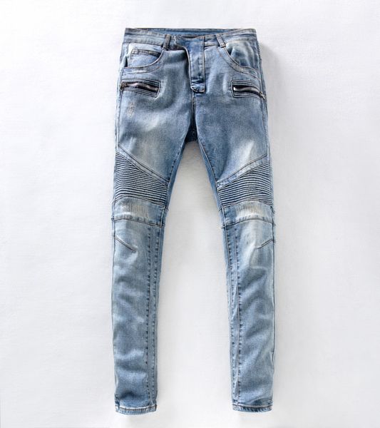 bal mens jeans main brand male pencil jean trousers ripped slim fit street jeans, Blue
bal mens jeans main brand male pencil jean trousers ripped slim fit street jeans, Blue