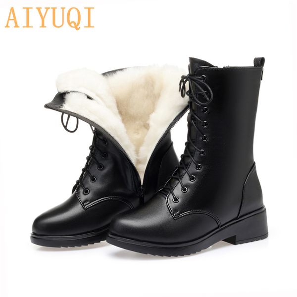 aiyuqi 2020 snow boots women winter new genuine leather boots women large size 41 42 43 casual, Black
aiyuqi 2020 snow boots women winter new genuine leather boots women large size 41 42 43 casual, Black