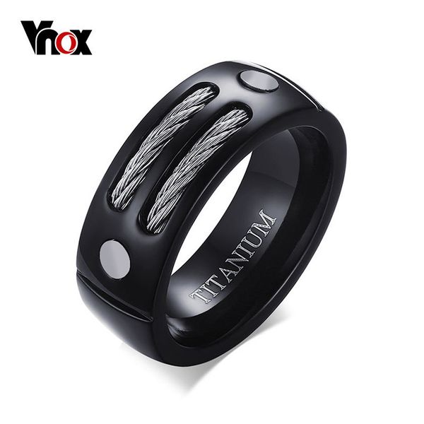 vnox stylish black 100% titanium ring men 8mm unique male rings with huia wia design, Golden;silver
vnox stylish black 100% titanium ring men 8mm unique male rings with huia wia design, Golden;silver