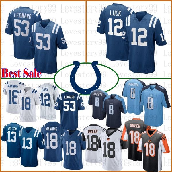 53 Darius Leonard Indianapolis Mens Colt 18 Peyton Manning Jerseys 12 Andrew Luck 13 Hilton Jerseys Men's 18 A.J. Green Cincinnati 10
53 Darius Leonard Indianapolis Mens Colt 18 Peyton Manning Jerseys 12 Andrew Luck 13 Hilton Jerseys Men's 18 A.J. Green Cincinnati 10