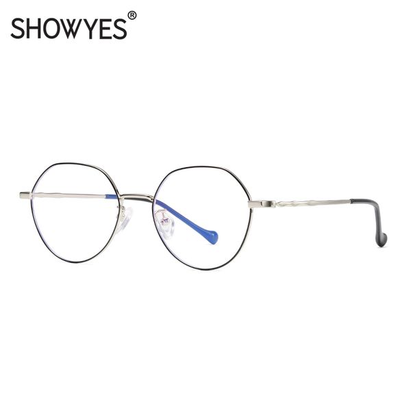 showyes new anti glare glasses for women oval metal anti radiation computer screen clear large size vintage eyeglasses 032, White;black
showyes new anti glare glasses for women oval metal anti radiation computer screen clear large size vintage eyeglasses 032, White;black