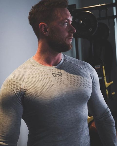 muscle fitness brothers athletic t-shirt ultra-stretch men's tights long sleeve breathable crew neck training suit base shirt, Black;red
muscle fitness brothers athletic t-shirt ultra-stretch men's tights long sleeve breathable crew neck training suit base shirt, Black;red