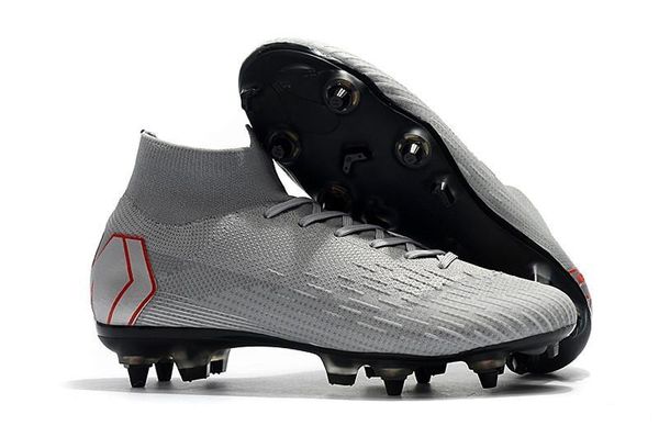 2020 high grey black studs mercurial superfly v fg leather outdoor shoes men women shoes size 35-45
2020 high grey black studs mercurial superfly v fg leather outdoor shoes men women shoes size 35-45