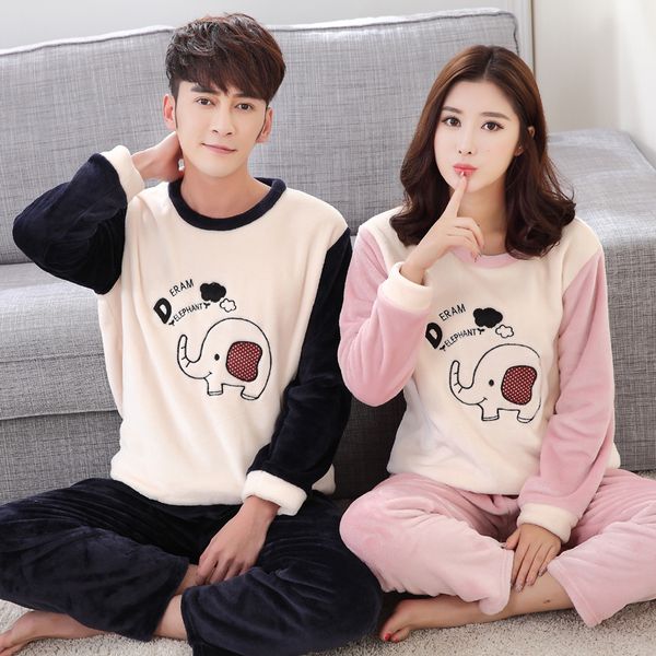 couples thick warm flannel long sleeve pajama set for women winter cute cartoon coral velvet sleepwear men homewear home clothes, Black;red
couples thick warm flannel long sleeve pajama set for women winter cute cartoon coral velvet sleepwear men homewear home clothes, Black;red