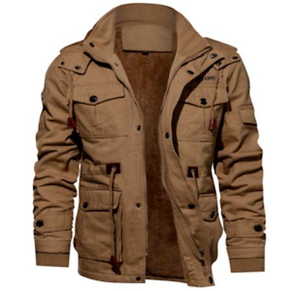 winter mens casual thick cotton jacket fleece warm hooded multi pockets coat, Black;brown
winter mens casual thick cotton jacket fleece warm hooded multi pockets coat, Black;brown