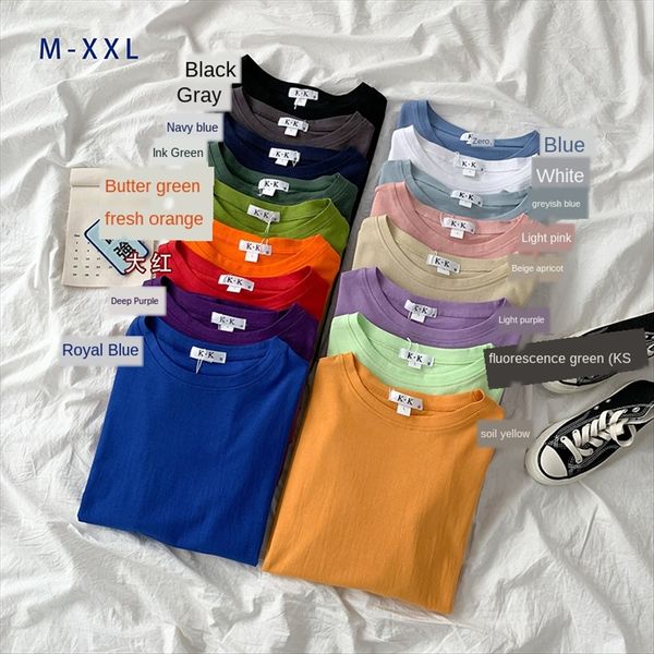 short-sleeved female solid color student all-match loose base inside half-sleeved t-shirt fashion underpants t-shirt underpants, White 
short-sleeved female solid color student all-match loose base inside half-sleeved t-shirt fashion underpants t-shirt underpants, White