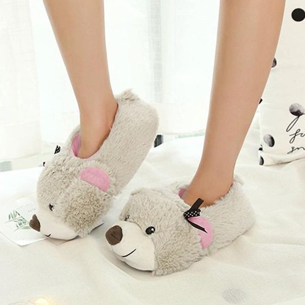couple winter soft bear home slipper shoes for woman cotton slippers cute household plush cotton indoor slipper zapatos de mujer, Black
couple winter soft bear home slipper shoes for woman cotton slippers cute household plush cotton indoor slipper zapatos de mujer, Black