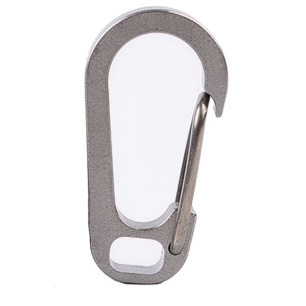 flat hole buckle titanium alloy keychain d buckle fast hanging outdoor carabiner quick hanging hang, Silver
flat hole buckle titanium alloy keychain d buckle fast hanging outdoor carabiner quick hanging hang, Silver