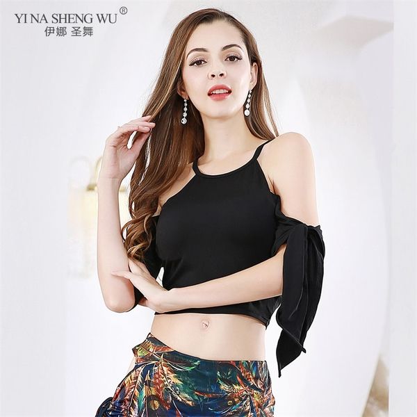 new bellydance practice off shoulder 4 colors women belly dance costume milk silk fabric dance clothing wear adult, Black;red
new bellydance practice off shoulder 4 colors women belly dance costume milk silk fabric dance clothing wear adult, Black;red