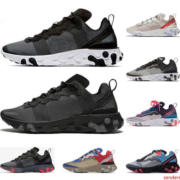 2019 react element 87 55 running shoes for men women white black neptune green blue trainer designer breathable sports sneaker size 36-45
2019 react element 87 55 running shoes for men women white black neptune green blue trainer designer breathable sports sneaker size 36-45