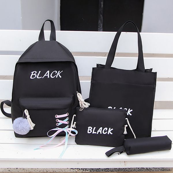 ocardian 4pcs set chain bowknot letter mochila canvas backpack rucksacks leisure backpacks for teenage girls school bagpack aug7
ocardian 4pcs set chain bowknot letter mochila canvas backpack rucksacks leisure backpacks for teenage girls school bagpack aug7