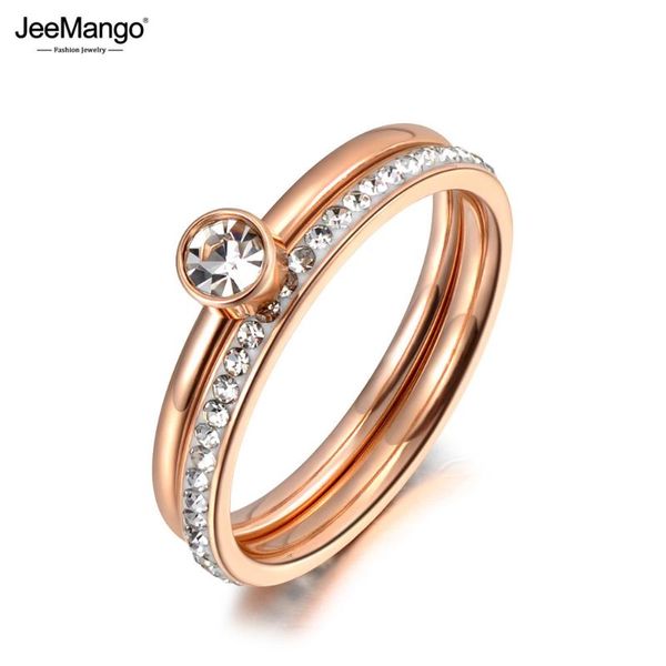 jeemango trendy 3 in 1 rose gold cubic zirconia rings jewelry titanium stainless steel wedding engagement ring for women jr19065, Slivery;golden
jeemango trendy 3 in 1 rose gold cubic zirconia rings jewelry titanium stainless steel wedding engagement ring for women jr19065, Slivery;golden