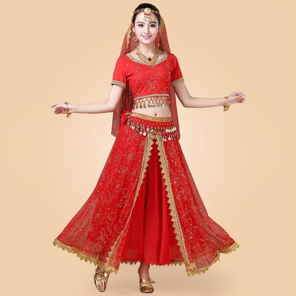 stage wear belly dance dress set women skirt waist chain veil headdress earring bracelet bellydance costume dancing performance 0054, Black;red
stage wear belly dance dress set women skirt waist chain veil headdress earring bracelet bellydance costume dancing performance 0054, Black;red