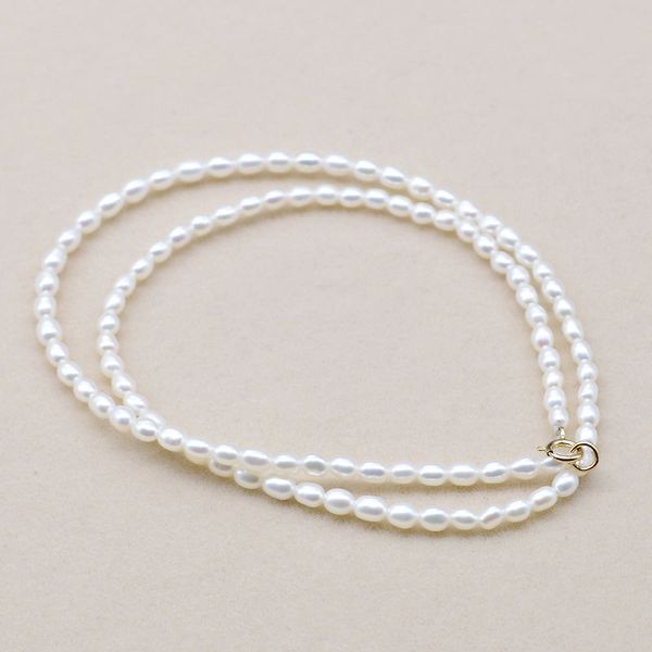 new fashion simple joker mini rice natural freshwater pearl clavicle chain short neck necklace, Silver
new fashion simple joker mini rice natural freshwater pearl clavicle chain short neck necklace, Silver