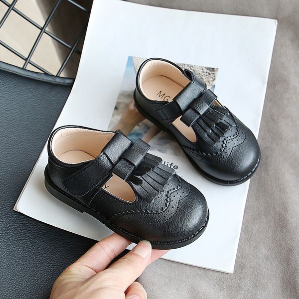 girls' leather shoes 2020 new spring and autumn children's british style casual shoes, Black;red
girls' leather shoes 2020 new spring and autumn children's british style casual shoes, Black;red