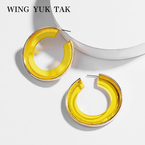 wing yuk tak new korean earrings for women fashion round bohemia colorful acrylic hoop earrings female 2020, Golden;silver
wing yuk tak new korean earrings for women fashion round bohemia colorful acrylic hoop earrings female 2020, Golden;silver