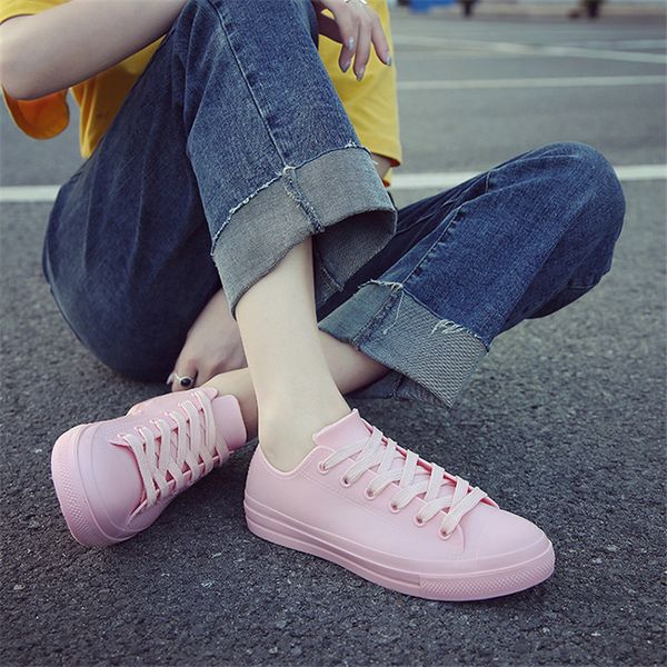 rain boots for women white sneakers shoes waterproof 2019 spring summer female casual shoes rubber rain boots zapatos de mujer, Black
rain boots for women white sneakers shoes waterproof 2019 spring summer female casual shoes rubber rain boots zapatos de mujer, Black