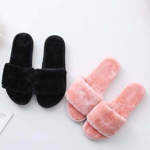 fashion women slippers furry fur slides home color fur flip flops fluffy plush house shoes female cute winter warm slippers, Black
fashion women slippers furry fur slides home color fur flip flops fluffy plush house shoes female cute winter warm slippers, Black