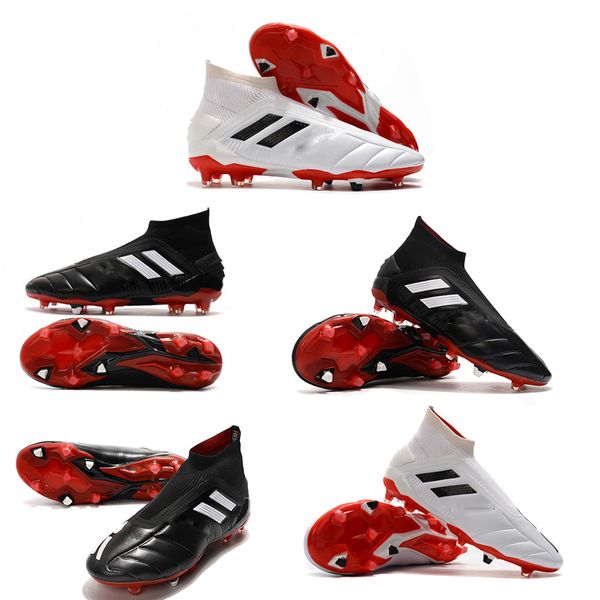 new classics predator mania 19+ 19.1 fg black white laceless 19+x slip-on high ankle men soccer shoes cleats football boots size 39-45
new classics predator mania 19+ 19.1 fg black white laceless 19+x slip-on high ankle men soccer shoes cleats football boots size 39-45