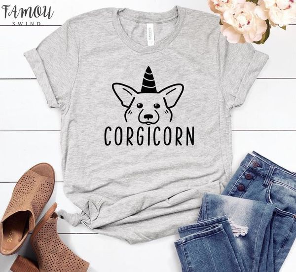 сумасшедшие корги lady corgicorn женщины tshirt casual cotton hipster смешная футболка для lady yong девушки top tee падения zy 142, White
сумасшедшие корги lady corgicorn женщины tshirt casual cotton hipster смешная футболка для lady yong девушки top tee падения zy 142, White