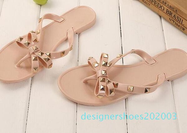 new 2018 woman summer sandals rivets big bowknot flip flops beach sandalias femininas flat jelly designers sandals 03d, Black
new 2018 woman summer sandals rivets big bowknot flip flops beach sandalias femininas flat jelly designers sandals 03d, Black