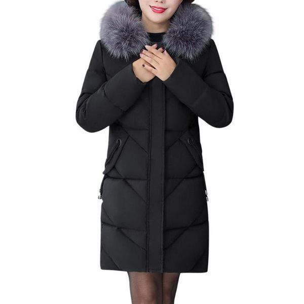 women's down & parkas fashion coat women winter warm plus size fur collar hooded long thick jacket outwear doudoune femme hiver#guahao, Black
women's down & parkas fashion coat women winter warm plus size fur collar hooded long thick jacket outwear doudoune femme hiver#guahao, Black