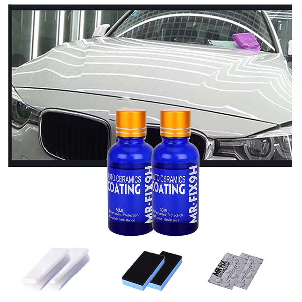 2pcs 9h car liquid ceramic coat super hydrophobic glass coating set polysiloxane and nano materials car polish
2pcs 9h car liquid ceramic coat super hydrophobic glass coating set polysiloxane and nano materials car polish